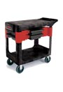 Chariot de travail avec compartiments de rangement Rubbermaid 6180 #RB006180NOI