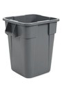 Square Waste Container 40 Gals. Without Lid Brute #RB003536GRI