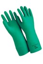 Gants en nitrile 22 mils. Verts au fini gauffré Sol-Vex #TQSAX995000