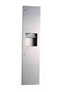 Wall-Mounted Paper Dispenser and Waste Receptacle Trimline Series #BO380349000