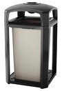 3975 LANDMARK Outdoor Waste Container with Lid 50 Gal #RB397501NOI