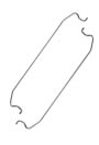 Clamping wire for bin bag holder - metal #MR120820000