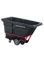 Chariot basculant rotomoulé et remorquable 1/2 verge cube Rubbermaid 1305 #RB001305NOI