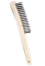 Brosse avec fils en acier trempé à long manche - 3 rangées #AG099023000