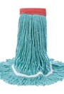 BacStop, Antimicrobial Wet Mop, Wide Band, Looped-End, Blue #AG002923000