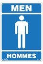 Bilingual Restroom Signs Men and Women #TQSGM187000