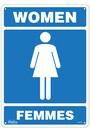 Bilingual Restroom Signs Men and Women #TQSAX657000