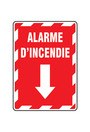 Enseigne de sécurité "Alarme d'incendie" bilingue #TQSAZ618000