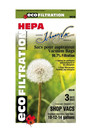 HEPA microfilter vacuum cleaner bags - Shop Vac 10-14 Gal #JV90534H000