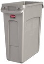 SLIM JIM Poubelles avec canaux de ventilation 16 gal #RB197125900