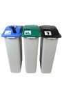 WASTE WATCHER Recycling Station Waste, Recycling and Organics 69 Gal #BU100973000
