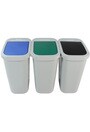 BILLI BOX 3-Stream Recycling Bins 30 Gal #BU100889000