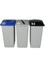WASTE WATCHER XL Waste, Cans and Papers Recycling Station 87 Gal #BU101341000