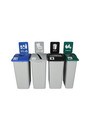 Quatre contenants canette, papier, compost et déchet Waste Watcher XL #BU101364000