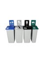 Waste Watcher station de recyclage à 4 tris, 119 gallons #BU101365000