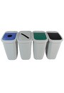 Quadruple contenants pour canettes-papier-organique-déchets Billi Box #BU100891000