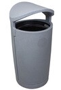 EURO Poubelle extérieure avec couvercle 36 gal #BU104298000