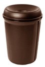 9058 ATRIUM Round Waste Container with Lid 35 gal #RB009058BRU