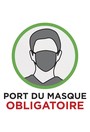 Enseigne PORT DU MASQUE OBLIGATOIRE #CV0COLLANT3