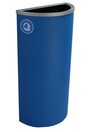 SPECTRUM ELLIPSE Wall-Mounted Slim Paper Recycling Container #BU101115000