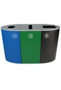 SPECTRUM Waste, Cans and Papers Recycling Station 68 Gal #BU101192000