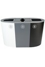 SPECTRUM Station 3 voies pour déchets, bouteilles et compost 68 gal #BU101196000