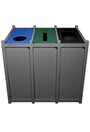 VENTURE Îlot de recyclage 3 voies personnalisable 69 gal #BU104683000