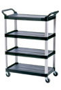 Service Cart 4-Shelf Rubbermaid 4096 #RB004096NOI