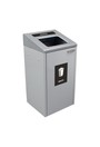 Poubelle simple pour détritus grise IKONA 24 gal #BU104426000
