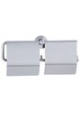 Distributeur double en acier inox pour papier hygiénique régulier #BO000548000