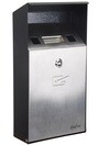 Wall-mount Stainless Steel Smoking Receptacle Front Opening #TQ0JN620000