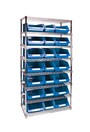 Heavy-Duty Wire Shelving Units and Storage Bins, 8 Tiers #TQ0RL839000