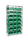 Heavy-Duty Wire Shelving Units and Storage Bins, 8 Tiers #TQ0RL841000