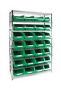 Heavy-Duty Wire Shelving Units with Storage Bins, 8 Tiers #TQ0RL833000