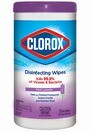 CLOROX Lavender Scent Disinfectant Wipes #CL001161000