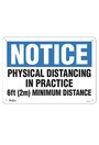 Physical Distancing Safety Sign #TQSGU334000