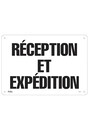 Enseigne "Réception et Expédition" en français #TQSGM178000