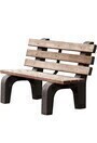 Bancs de parc en plastique recyclé #TQ0ND451000