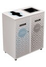 LOUNGE Îlot de récupération à 2 voies 58L #NILO5802P7BLA