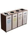 LOUNGE 4-Stream Recycling Station 58L #NILO5804P7BRU