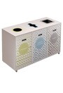 LOUNGE Station de recyclage 3 voies 120L #NILO1204BLA