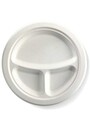 3 Sections Compostable Round Plate #GL006025000