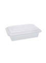 Rectangular Recyclable and Reusable Plastic Container with Lid #EC450552800