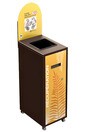 MULTIPLUS Station de recyclage avec couvercle 120L #NIMU120P3PVMBRU