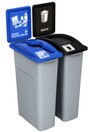 WASTE WATCHER Mixed Recycling Station with Panel 46 Gal #BU202776000