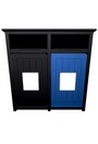 AURA Station de recyclage double avec panneau 64 gal #BU197759000