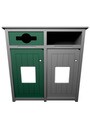 AURA Station de recyclage mixte double verrouillable 64 gal #BU196471000