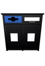 AURA 2-Streams Mixed Recycling Containers with Panel 64 Gal #BU109198000