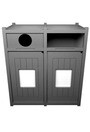 VISION Grey Recycling Station 64 Gal #BU125548000