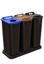 MOBILIA Îlot de récupération du recyclage à 3 voies 58L #NIMO5803P30